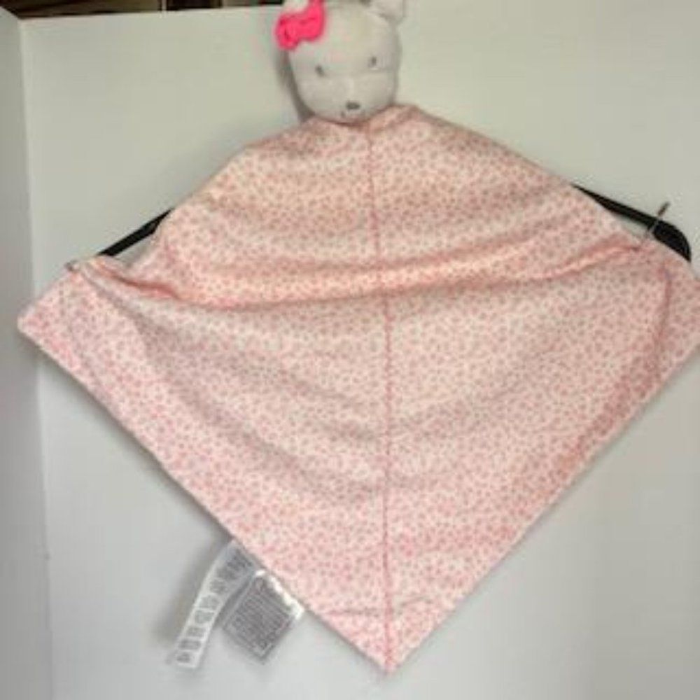 Carter's Baby Pink Lovey Snuggle Security Blanket 12" Plush Bear Rattle Plush